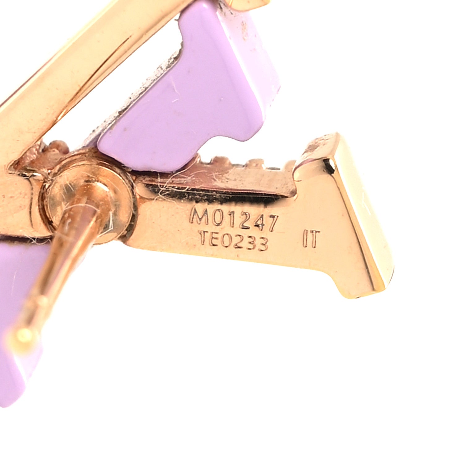 Louis Vuitton Crystal LV Iconic Sweety Earrings Lilac 5 of 5