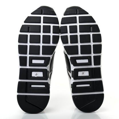 Gucci Calfskin Womens Interlocking G Sneakers 38 Black White 5 of 7
