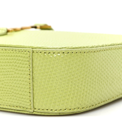 Saint Laurent Calfskin Lizard Embossed Le 5 A 7 Mini Hobo Dull Lime 10 of 10