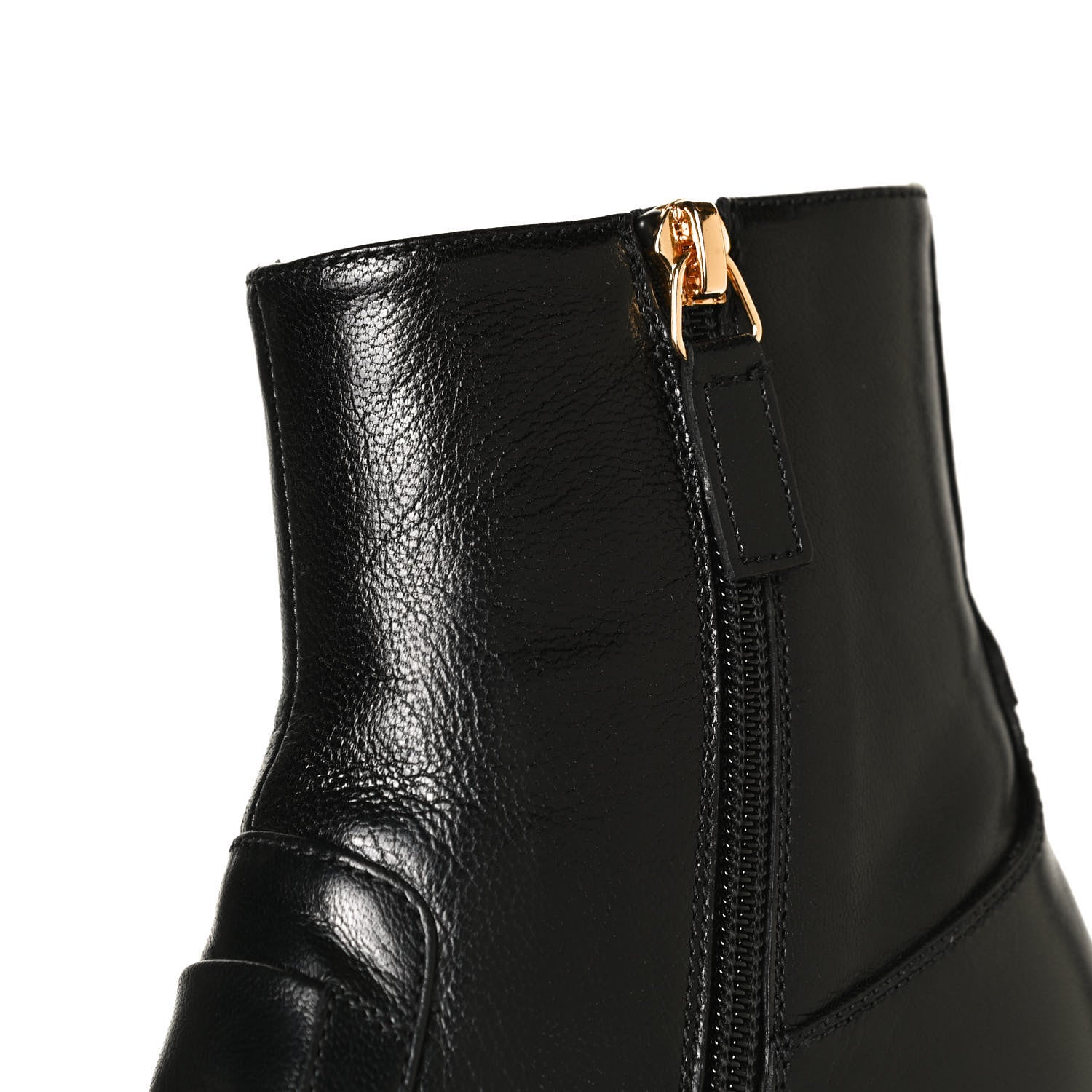 Gucci Goatskin Kitten Chain Horsebit Ankle Boots 36.5 Black 12 of 18