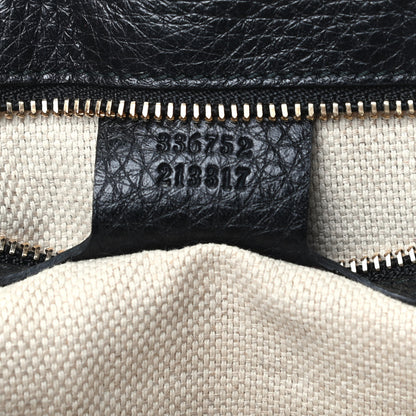 Gucci Pebbled Calfskin Medium Soho Flap Crossbody Black 6 of 8