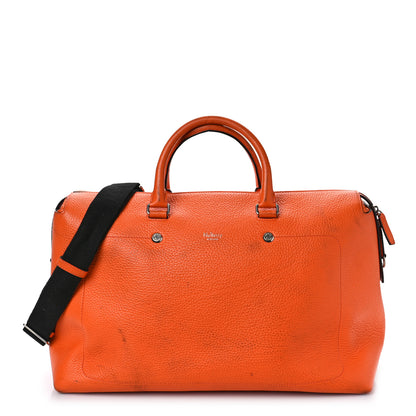 Mulberry Heavy Grain Calfskin City Weekender Duffle Bag Orange 1 of 20