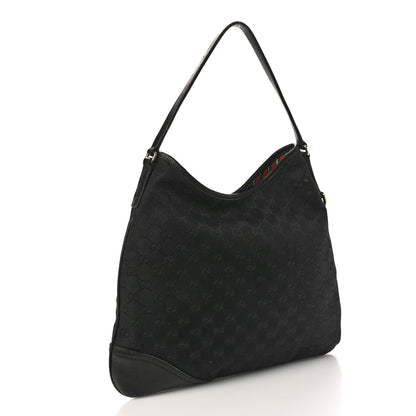 Gucci Monogram Medium New Britt Hobo Black 3 of 12