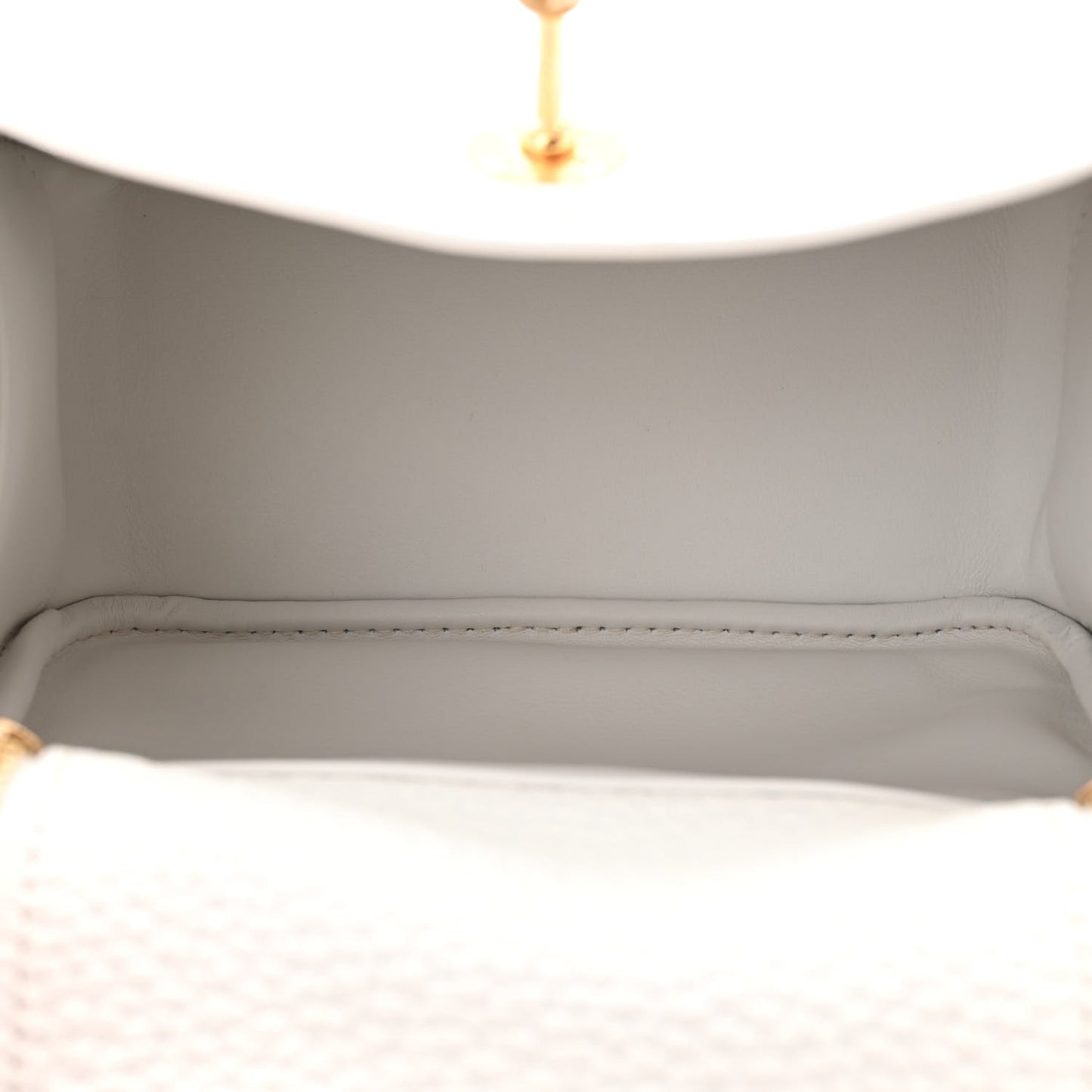 Taurillon Clemence Mini Lindy 20 New White