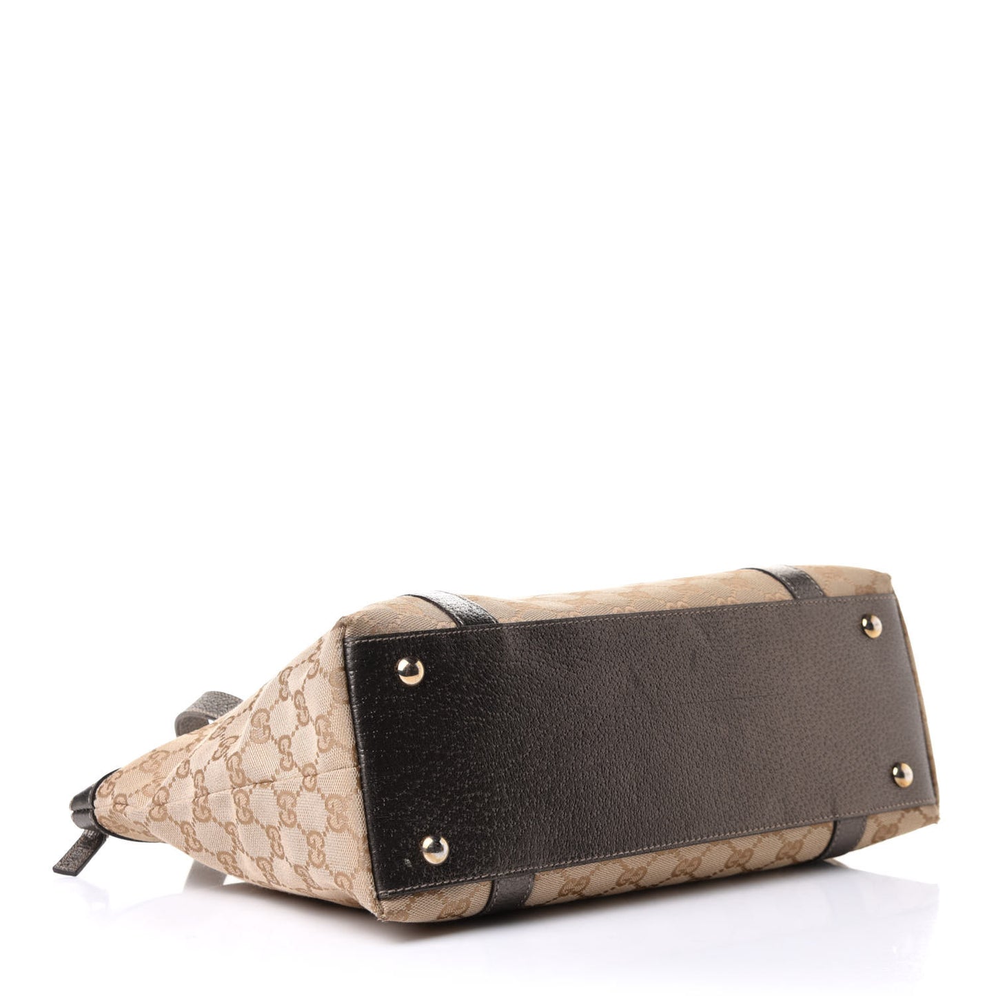 Monogram Medium Abbey Tote Dark Brown