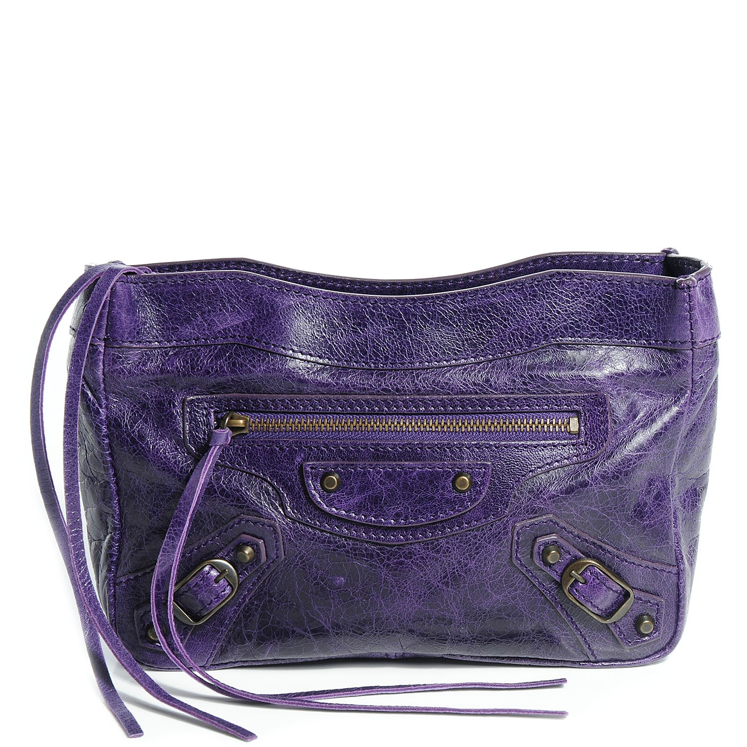 Balenciaga Chevre Porte Toilette Makeup Clutch Violet 1 of 11
