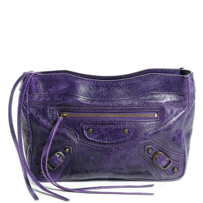 Balenciaga Chevre Porte Toilette Makeup Clutch Violet 1 of 11