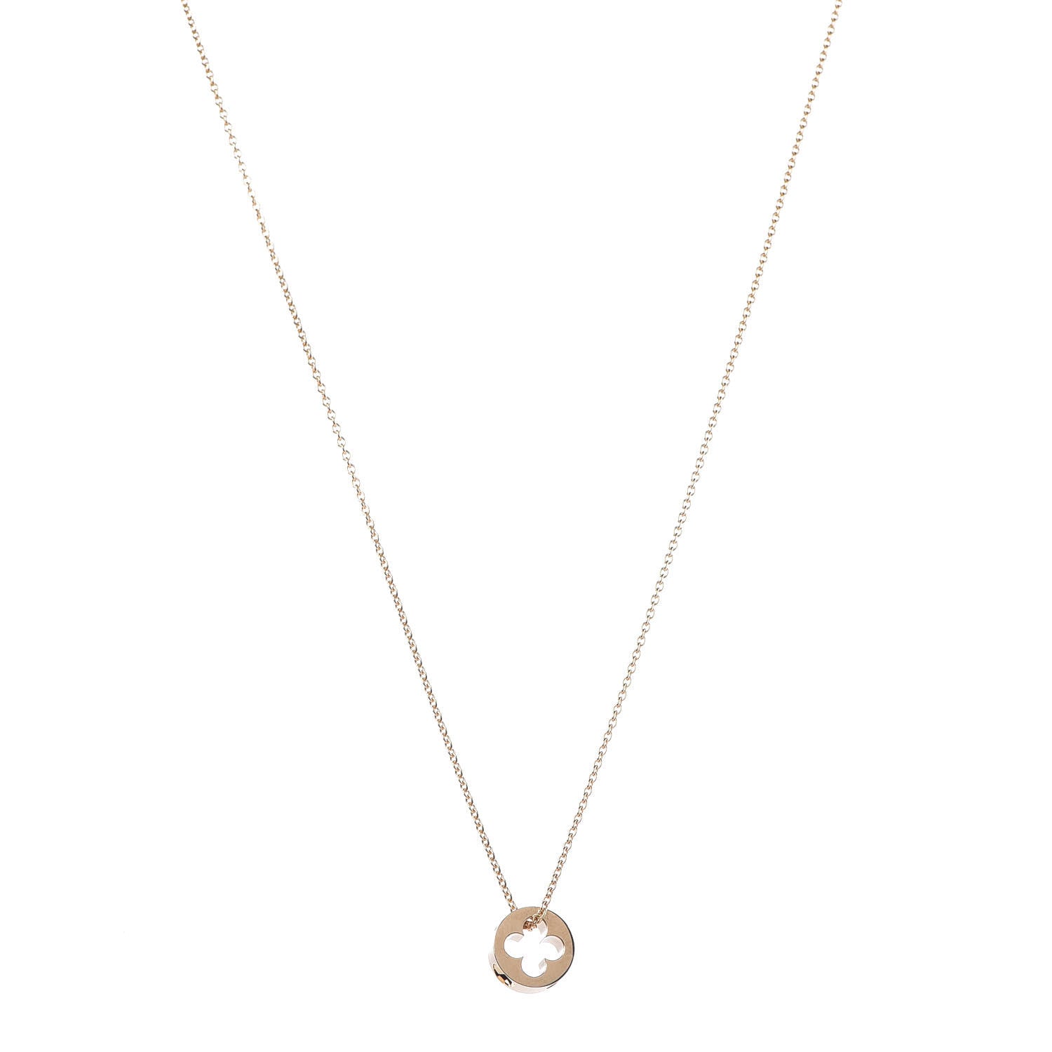 Louis Vuitton 18K Yellow Gold Empreinte Pendant Necklace 1 of 7