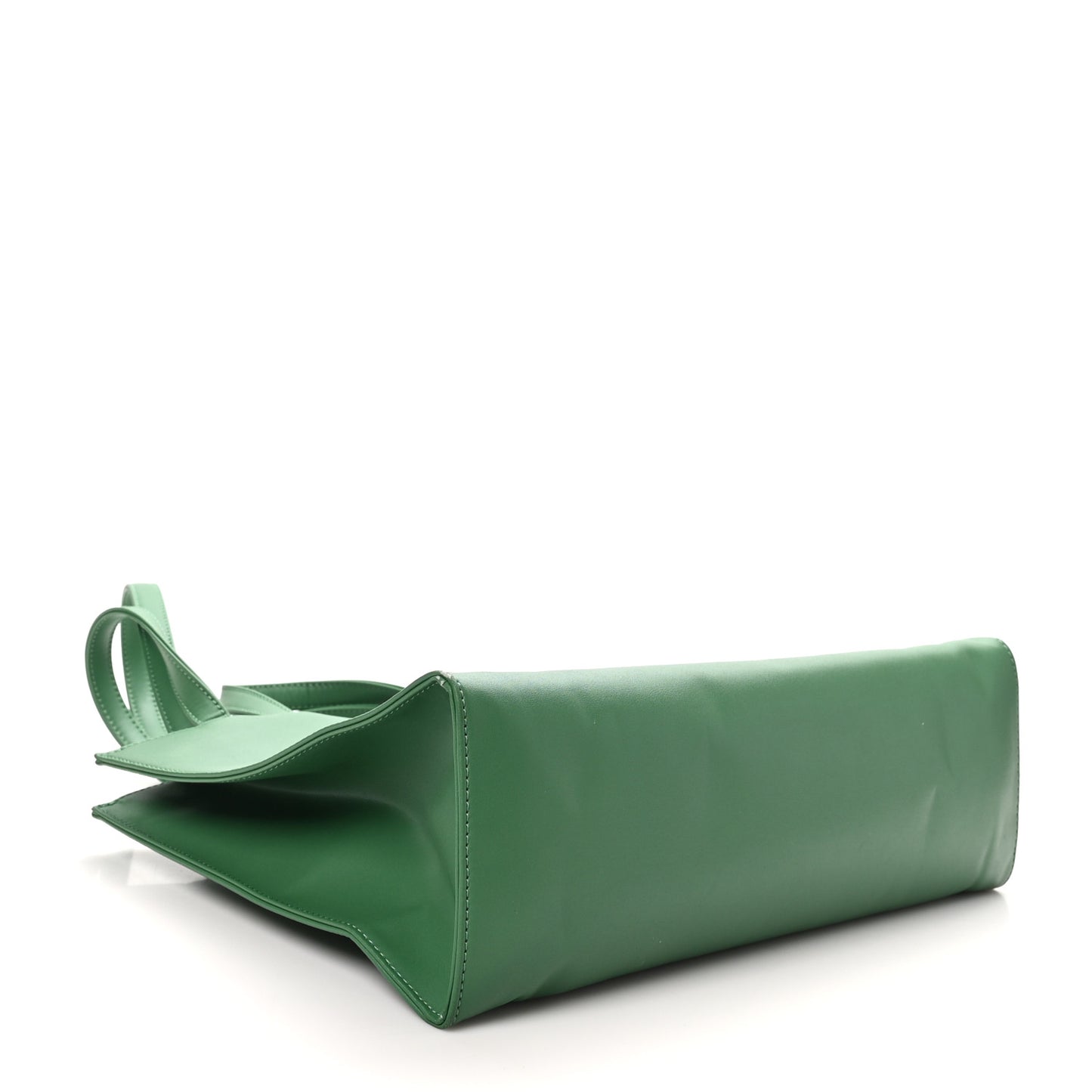 Vegan Leather Medium Shopping Bag Leaf