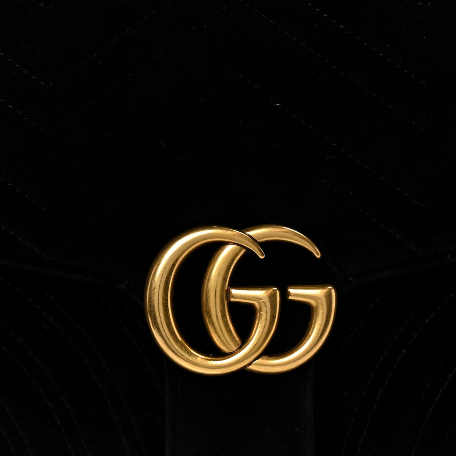 Gucci Velvet Matelasse GG Marmont Clutch Black 8 of 8