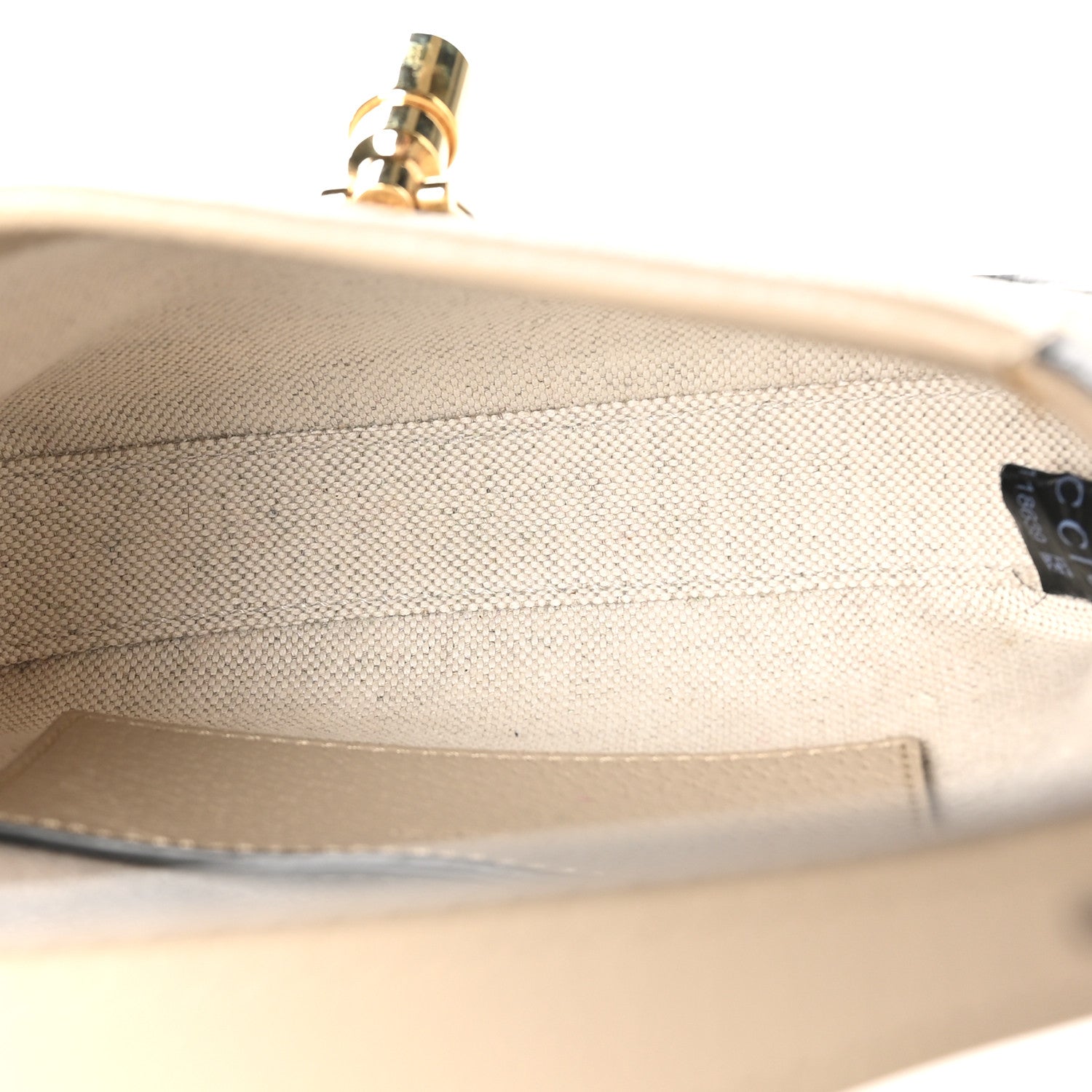 Gucci GG Supreme Monogram Textured Dollar Calfskin Mini Jackie 1961 Hobo Beige Mystic White Oatmeal 5 of 10