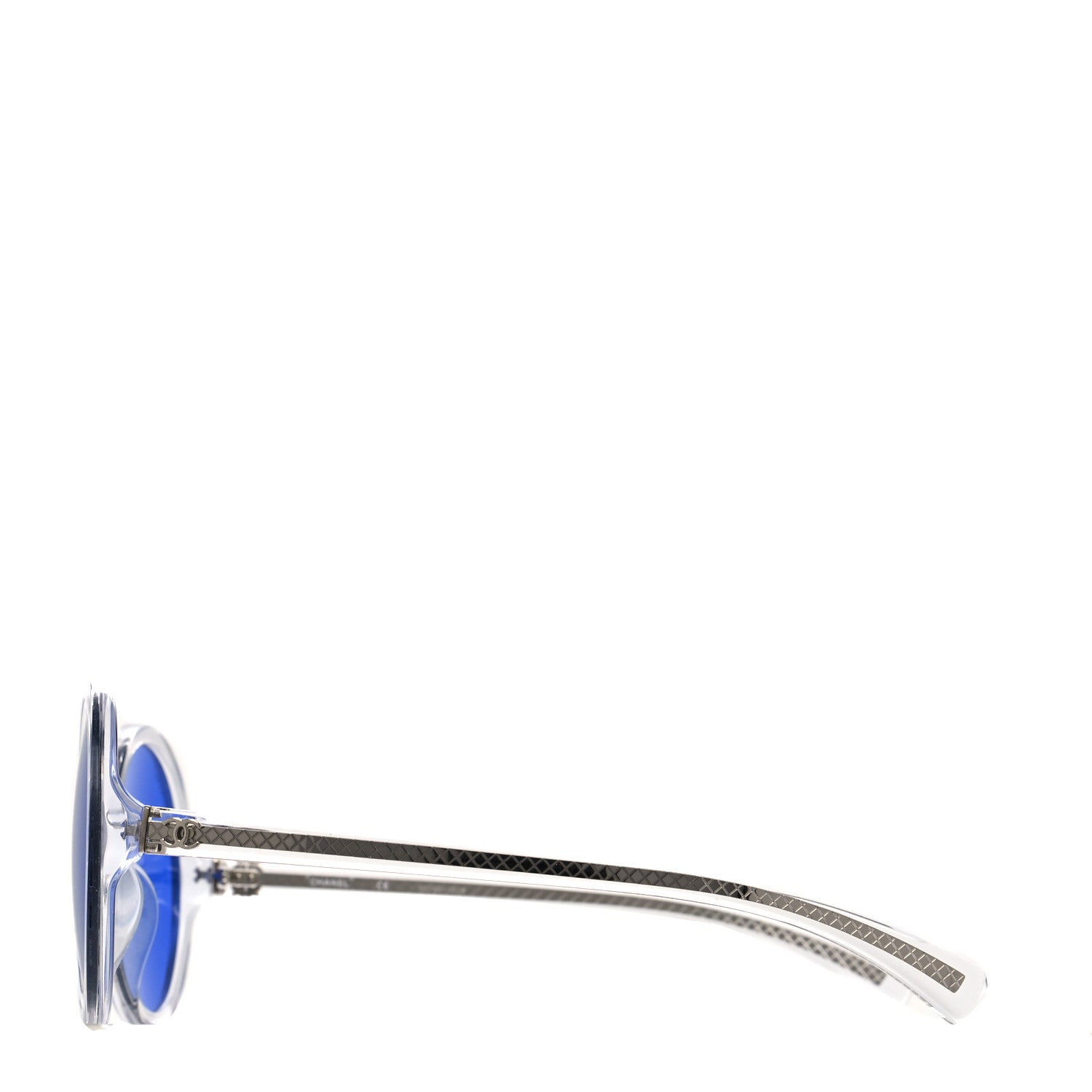 Chanel Acetate Round Sunglasses 71287A Blue 3 of 7