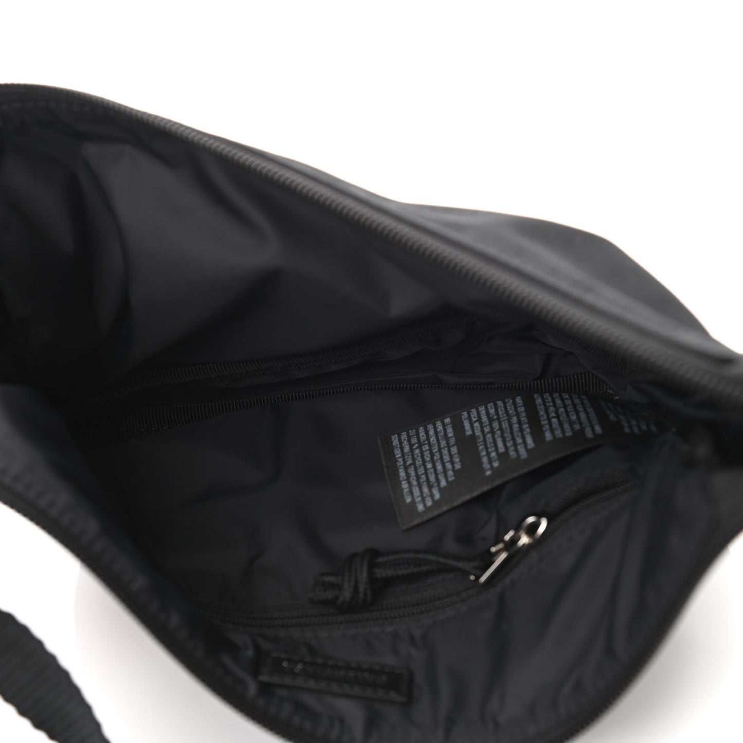 Recycled Sport Nylon Logo Embroidered Wheel Sling Bag Black Candy Pink