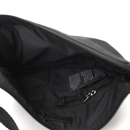 Balenciaga Recycled Sport Nylon Logo Embroidered Wheel Sling Bag Black Candy Pink 5 of 10