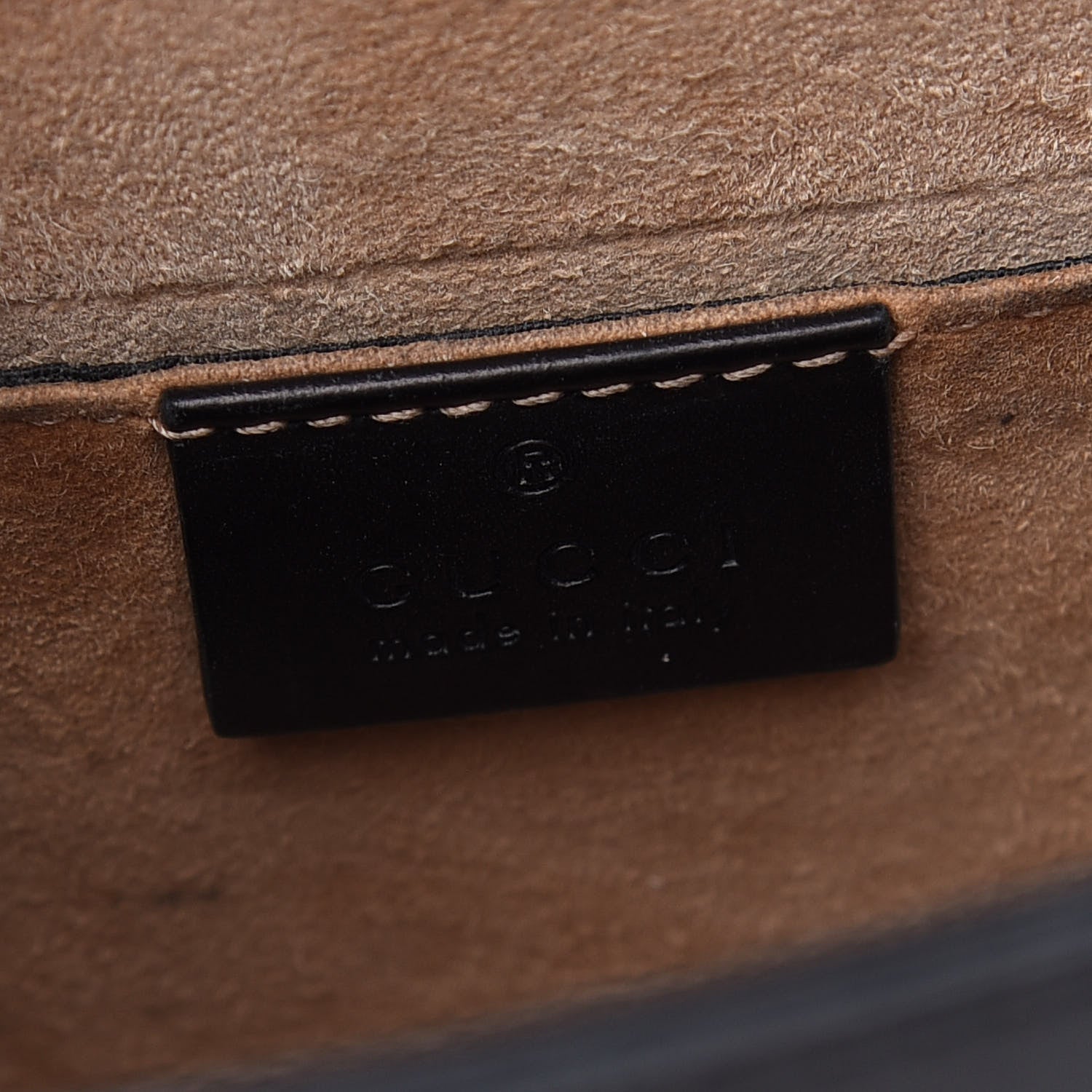 Gucci Calfskin Mini Sylvie Top Handle Bag Black 6 of 9