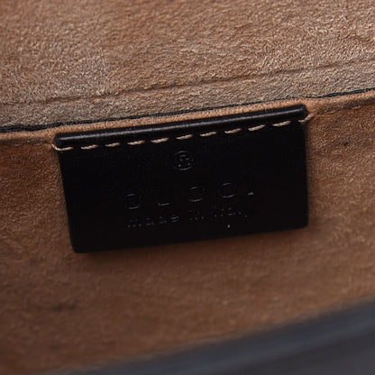 Gucci Calfskin Mini Sylvie Top Handle Bag Black 6 of 9
