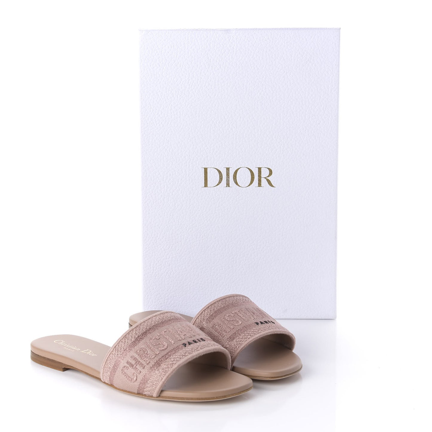 Cotton Embroidered Dway Mules Slide Sandals 37 Rose Des Vents