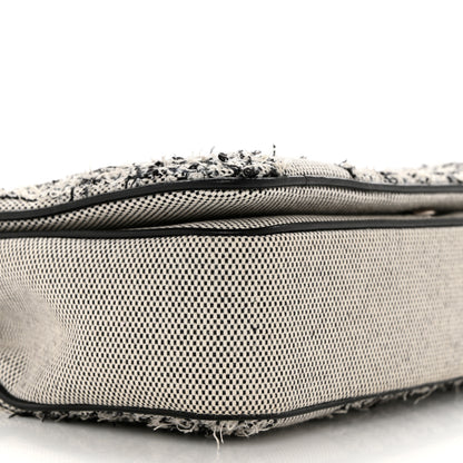 Burberry Lambskin Needle Punch Quilted Check Small Lola Bag White Black 9 of 10