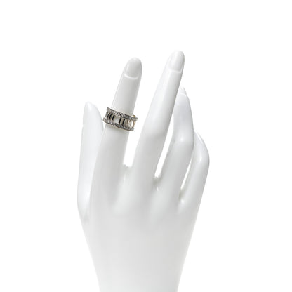 Tiffany 18K White Gold Diamond Atlas Open Ring 50 5.5 2 of 5