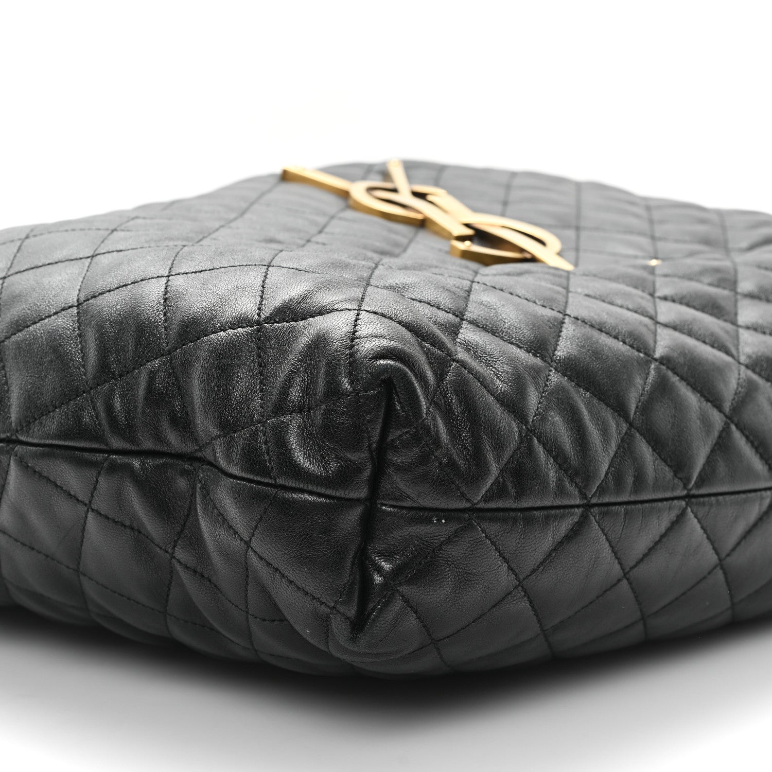 Saint Laurent Lambskin Quilted Maxi Icare Shopping Tote Black 10 of 14