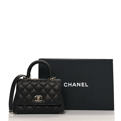 Chanel Caviar Quilted Extra Mini Coco Handle Flap Black 13 of 13