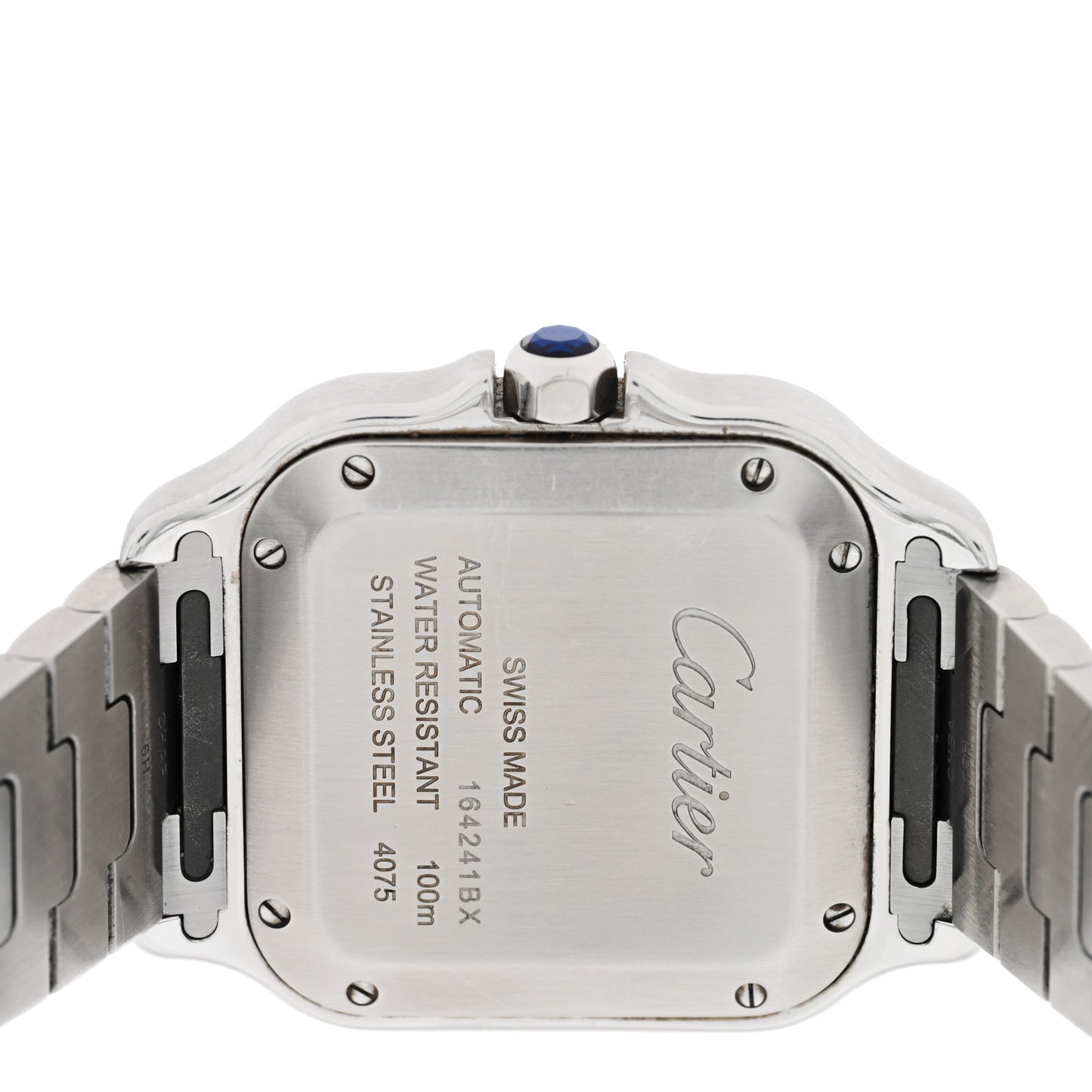 Stainless Steel 18K Yellow Gold 35mm Santos de Cartier Automatic Watch