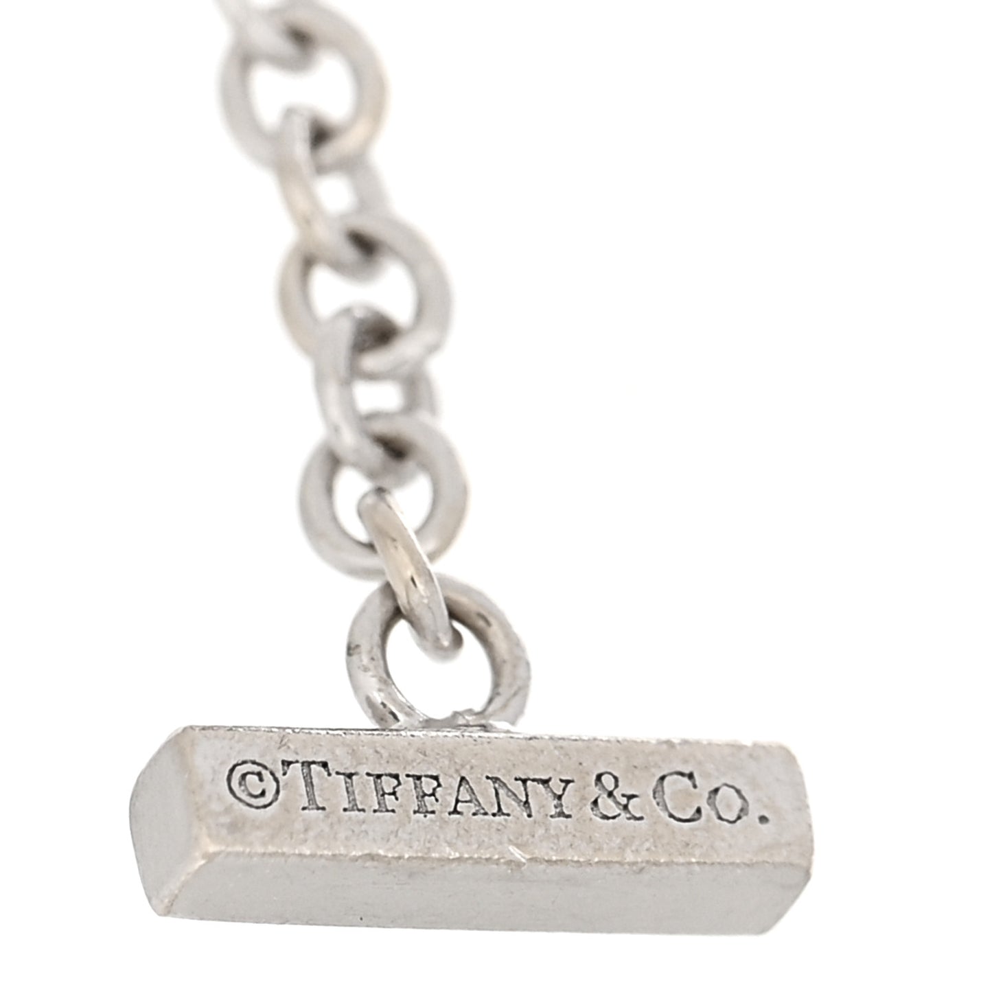 18K White Gold Diamond T Smile Bracelet