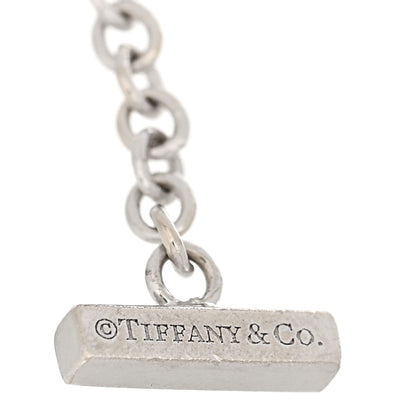 Tiffany 18K White Gold Diamond T Smile Bracelet 3 of 4