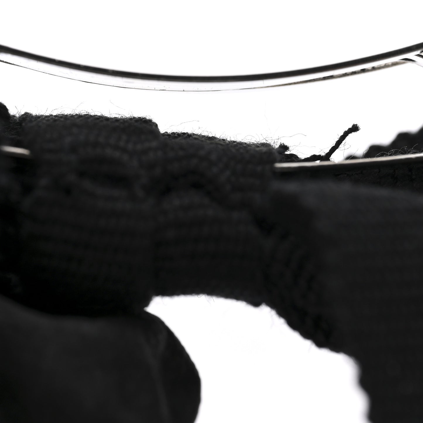 Grosgrain Bow CC Hair Clip Black