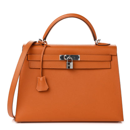 Hermes Epsom Kelly Sellier 32 Orange 1 of 10