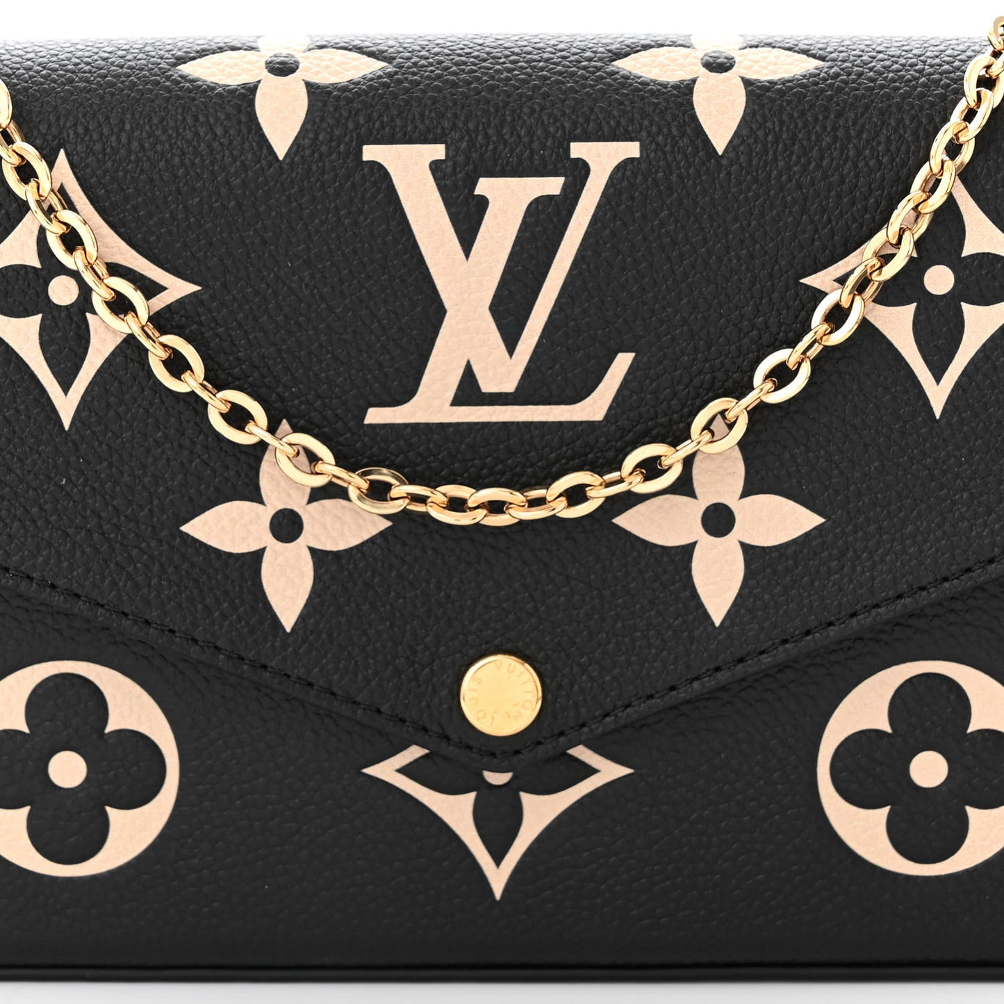 Empreinte Monogram Giant Felicie Pochette Black Beige