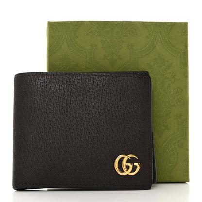Gucci Calfskin Boar Effect GG Marmont Bi-Fold Wallet Brown 8 of 8