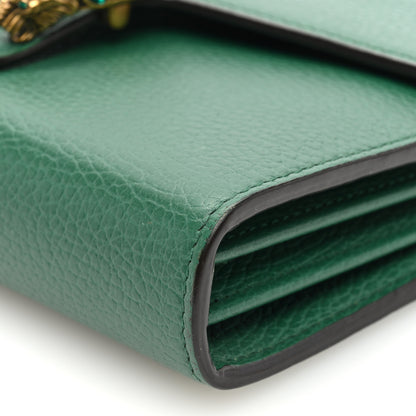 Gucci Calfskin Mini Dionysus Chain Wallet Emerald 10 of 10