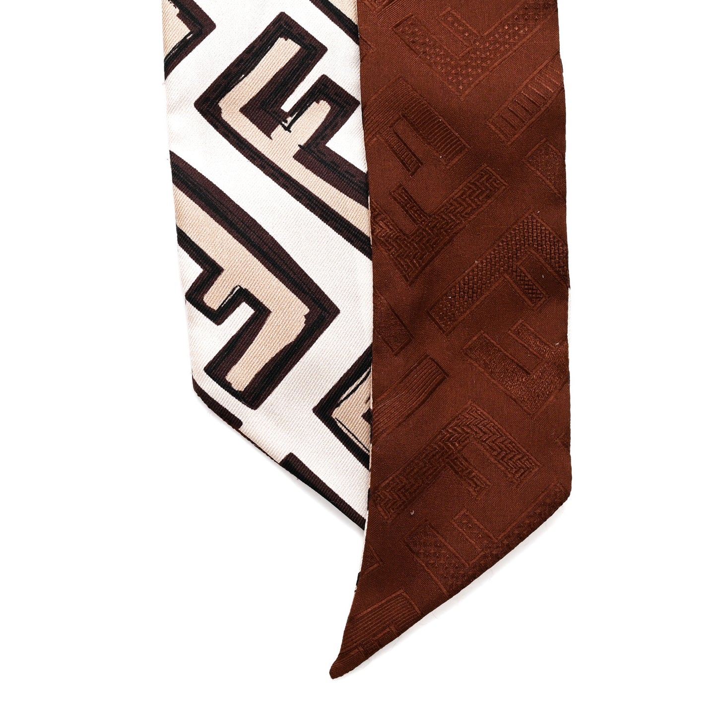 Silk Wrappy Bandeau Beige Brown