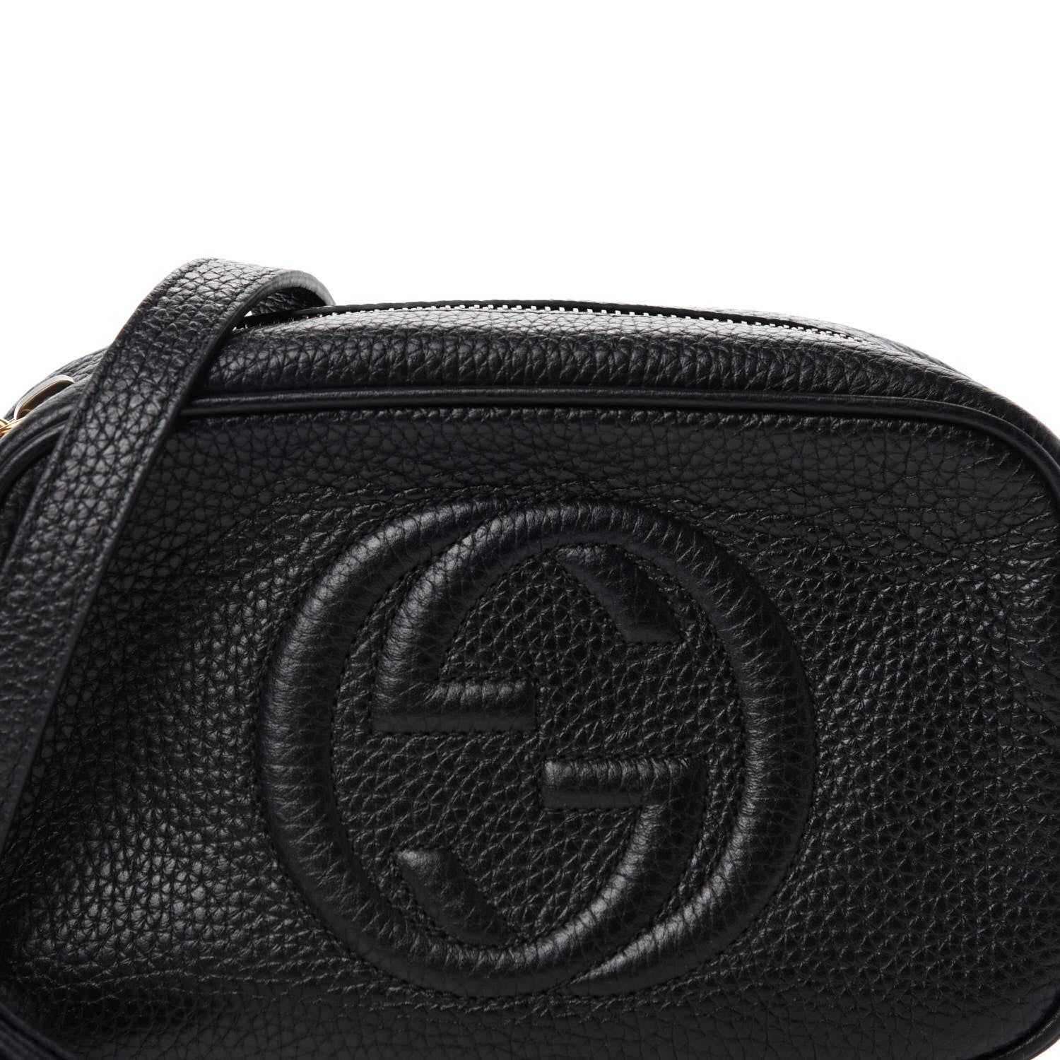 Gucci Pebbled Calfskin Mini Soho Disco Bag Black 10 of 10