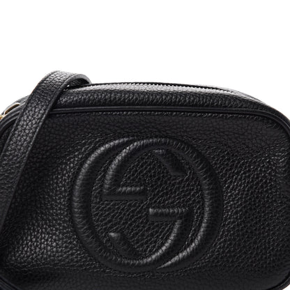 Gucci Pebbled Calfskin Mini Soho Disco Bag Black 10 of 10