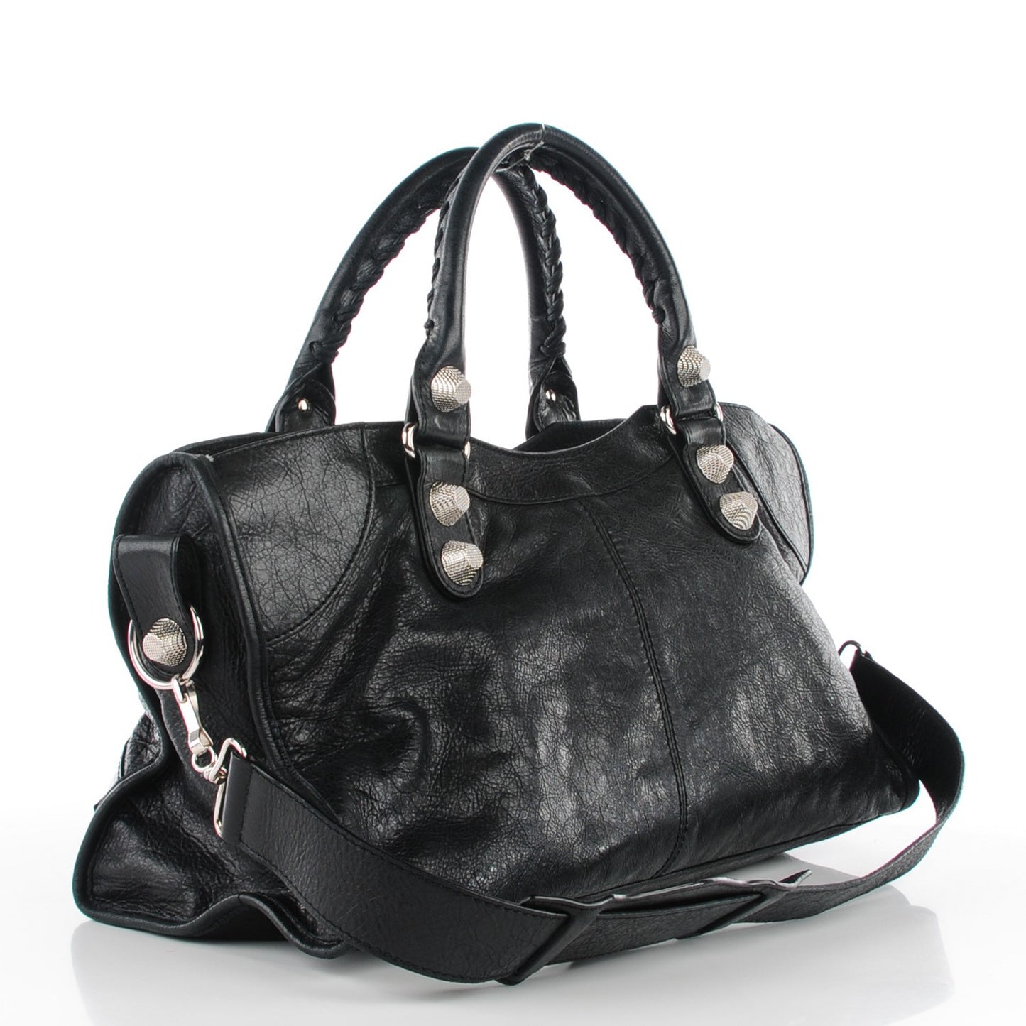 Agneau Giant 21 Silver Hardware Part Time Black