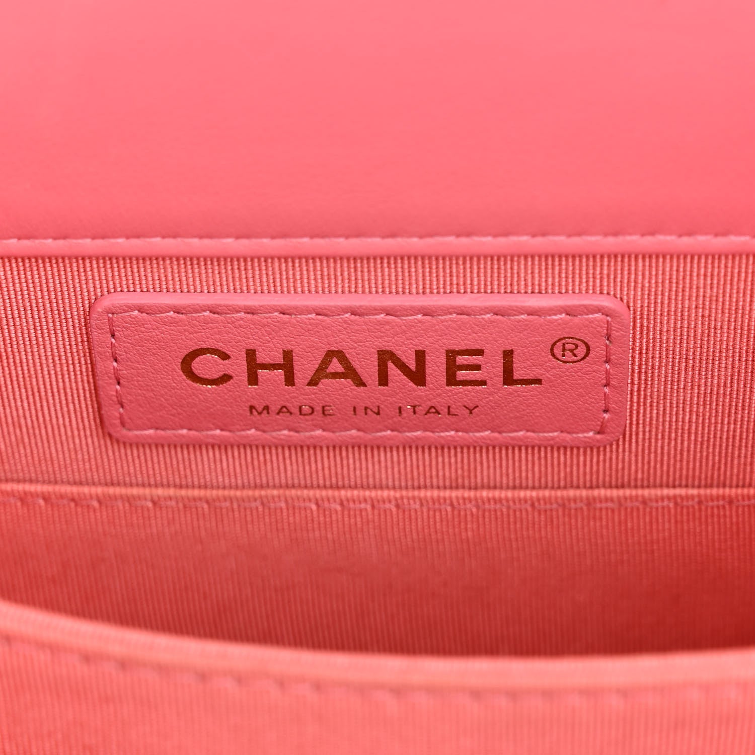 Chanel Calfskin Chevron North South Boy Flap Pink 6 of 10