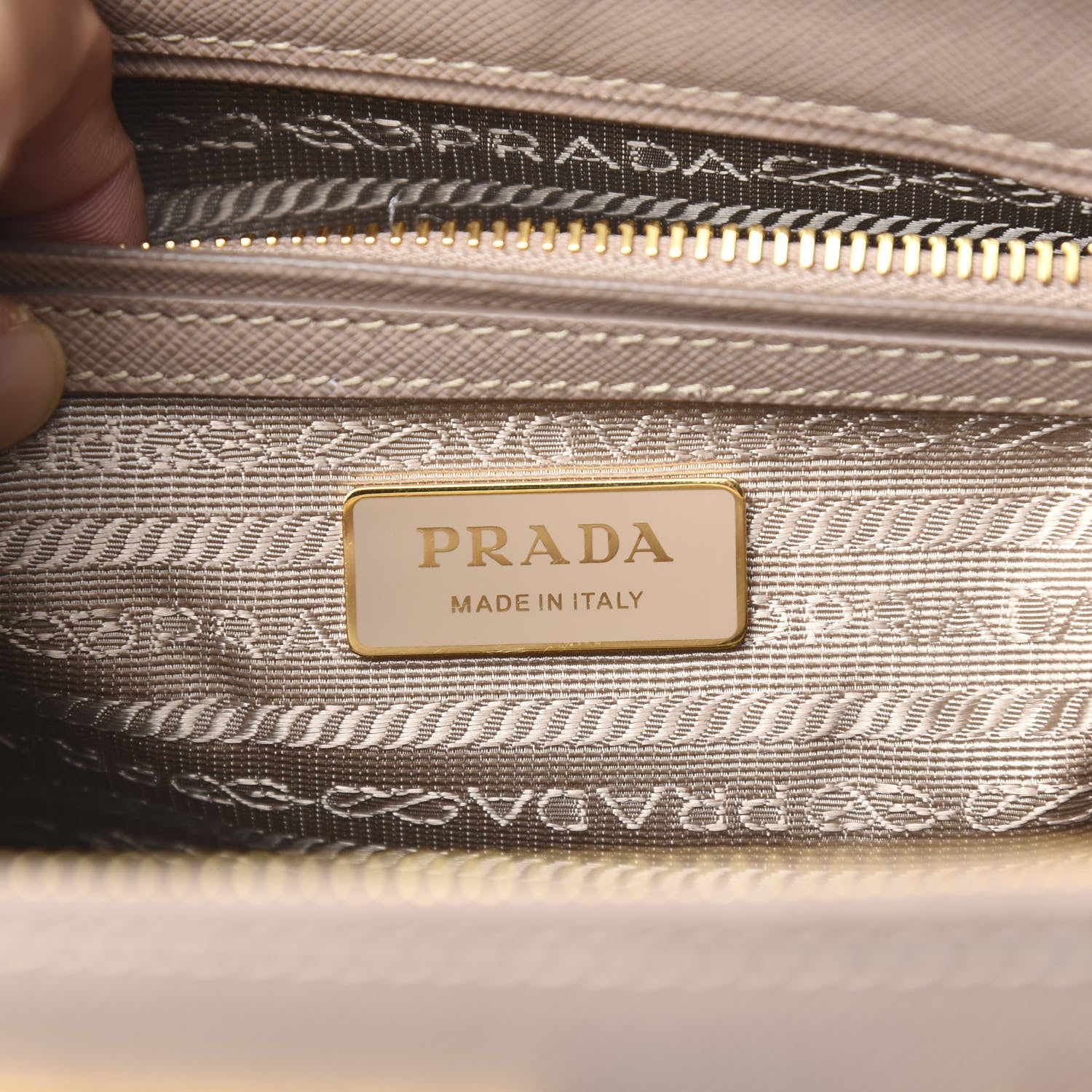 Prada Saffiano Small Galleria Double Zip Tote Cipria 6 of 10