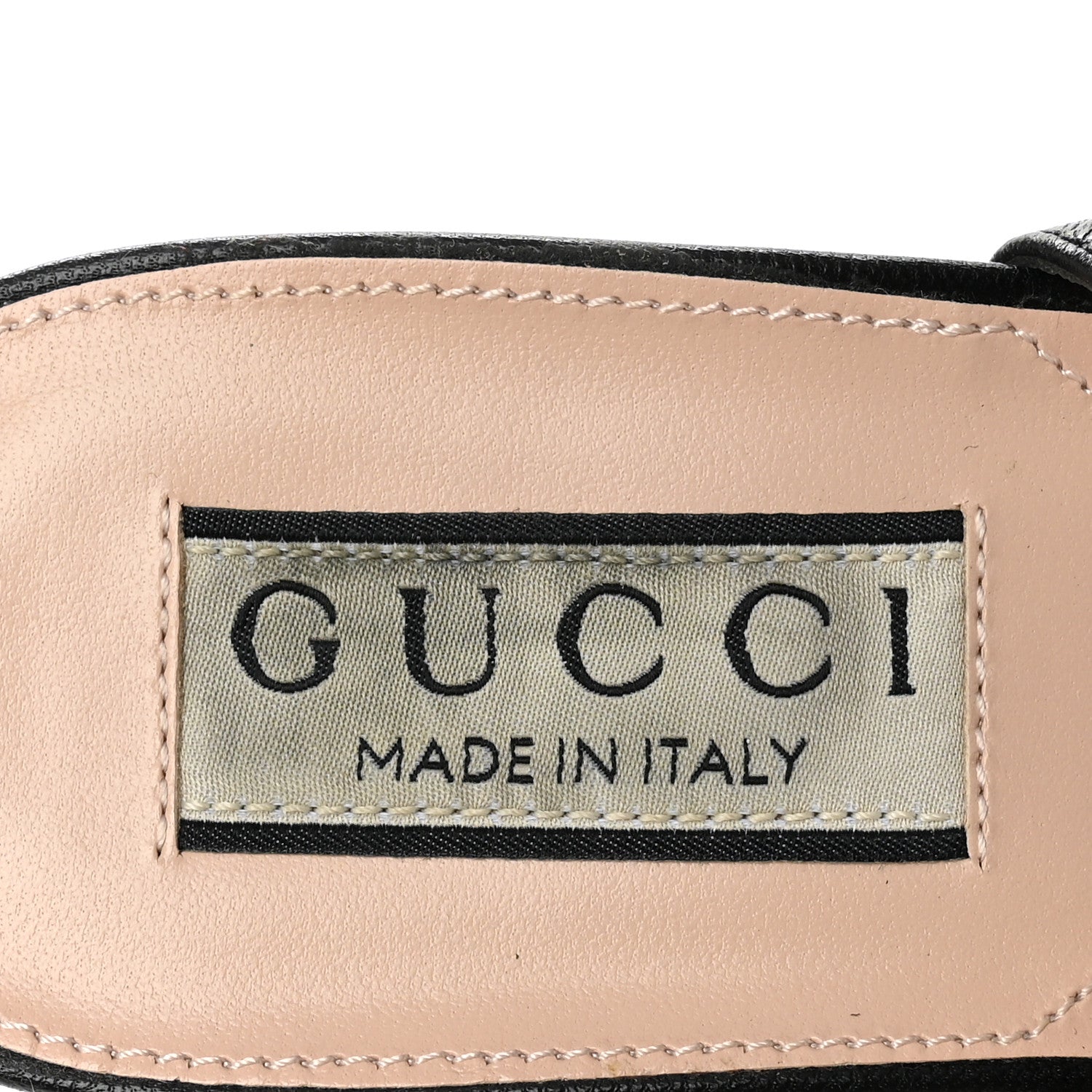 Gucci Malaga Kid Horsebit 70mm Slingback Pumps 36  Black 7 of 9