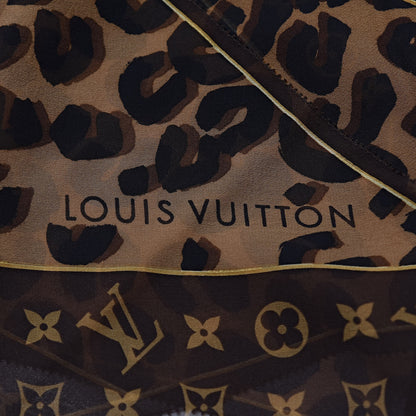 Louis Vuitton Silk Crepe Leopard Monogram Scarf 2 of 3