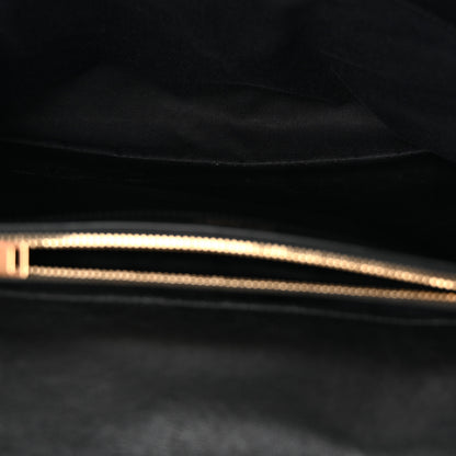 Saint Laurent Sheepskin Matelasse Chevron Monogram Large College Satchel Black 5 of 13