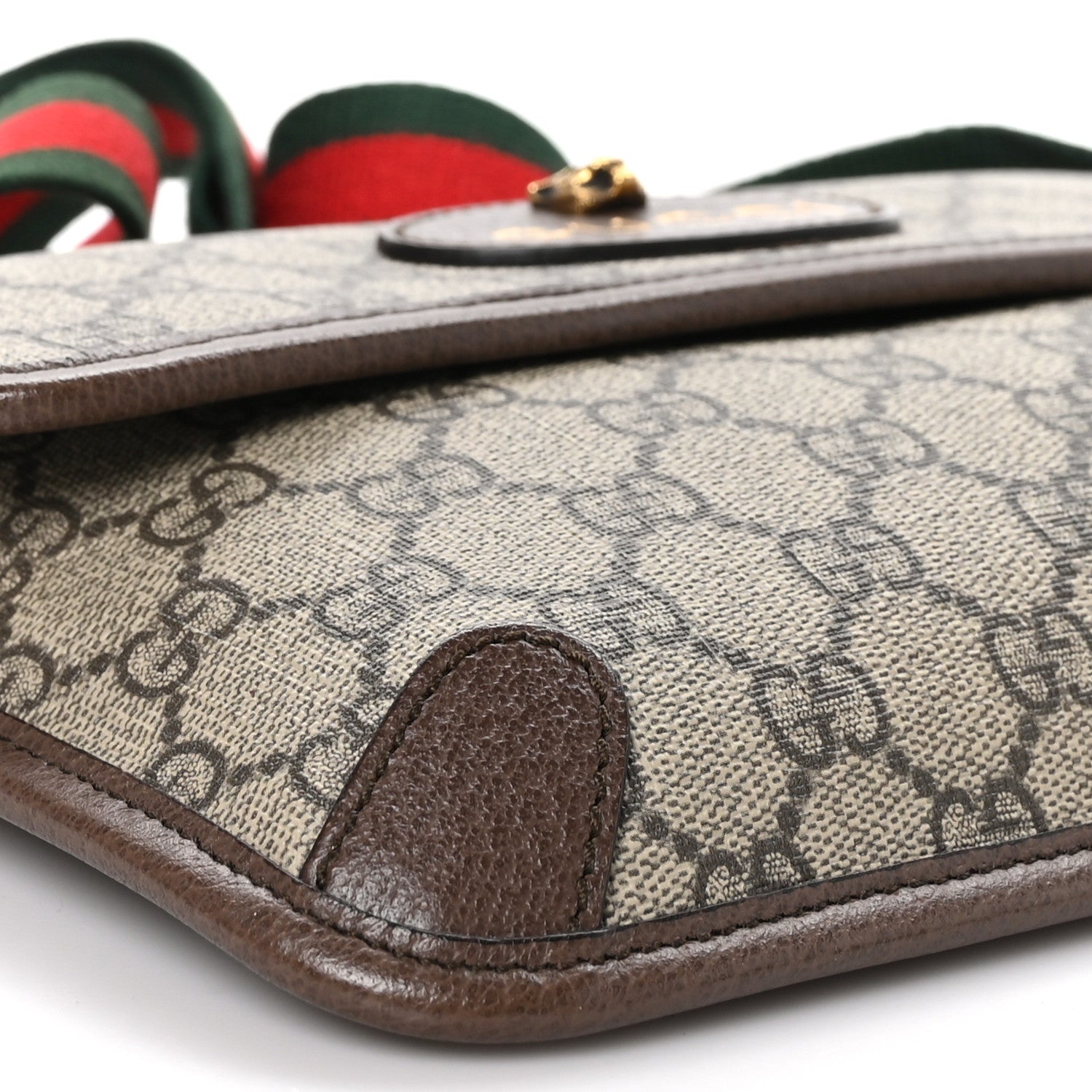 Gucci GG Supreme Monogram Neo Vintage Web Belt Bag Brown 10 of 11