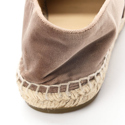 Chanel Velvet Logo Espadrilles 36 Beige Black 10 of 10