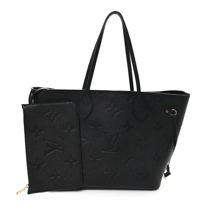 Louis Vuitton Empreinte Monogram Giant Neverfull MM Black 2 of 10