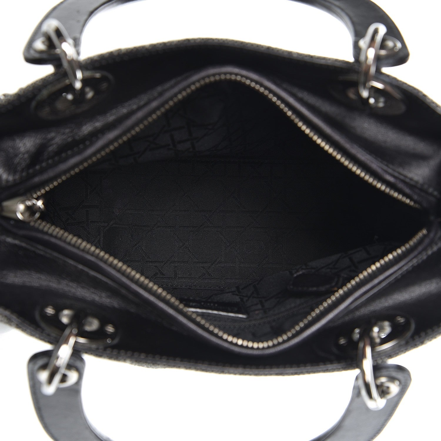 Christian Dior Tweed Medium Lady Dior Black 5 of 11