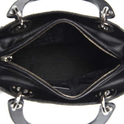 Christian Dior Tweed Medium Lady Dior Black 5 of 11