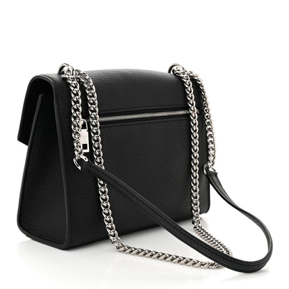 Louis Vuitton Soft Calfskin Mylockme Chain Bag BB Black 3 of 9