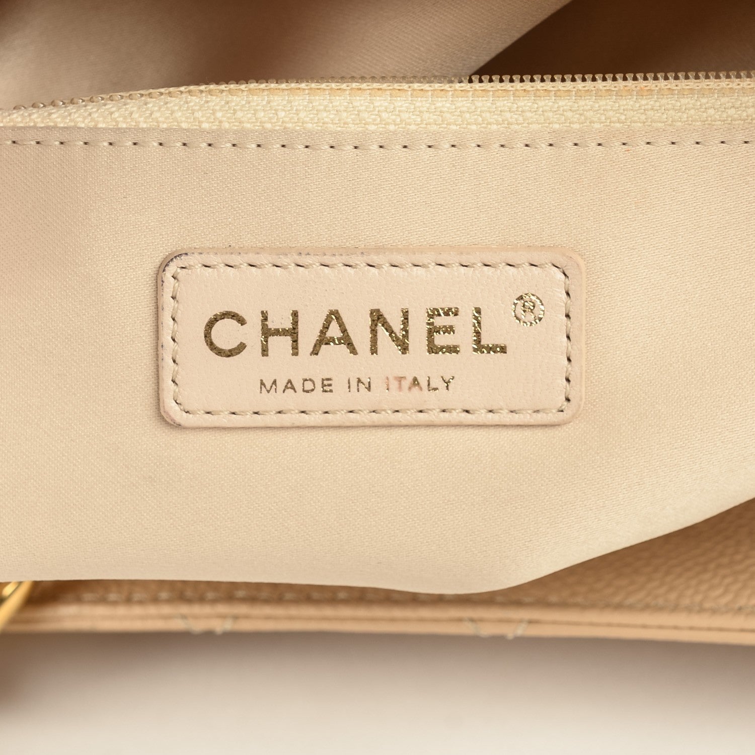 Chanel Caviar Quilted Grand Shopping Tote GST Beige Clair 7 of 7