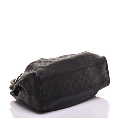 Gucci Guccissima Medium Sukey Tote Black 4 of 9